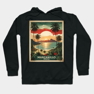 Manzanillo Colima Mexico Vintage Tourism Travel Hoodie